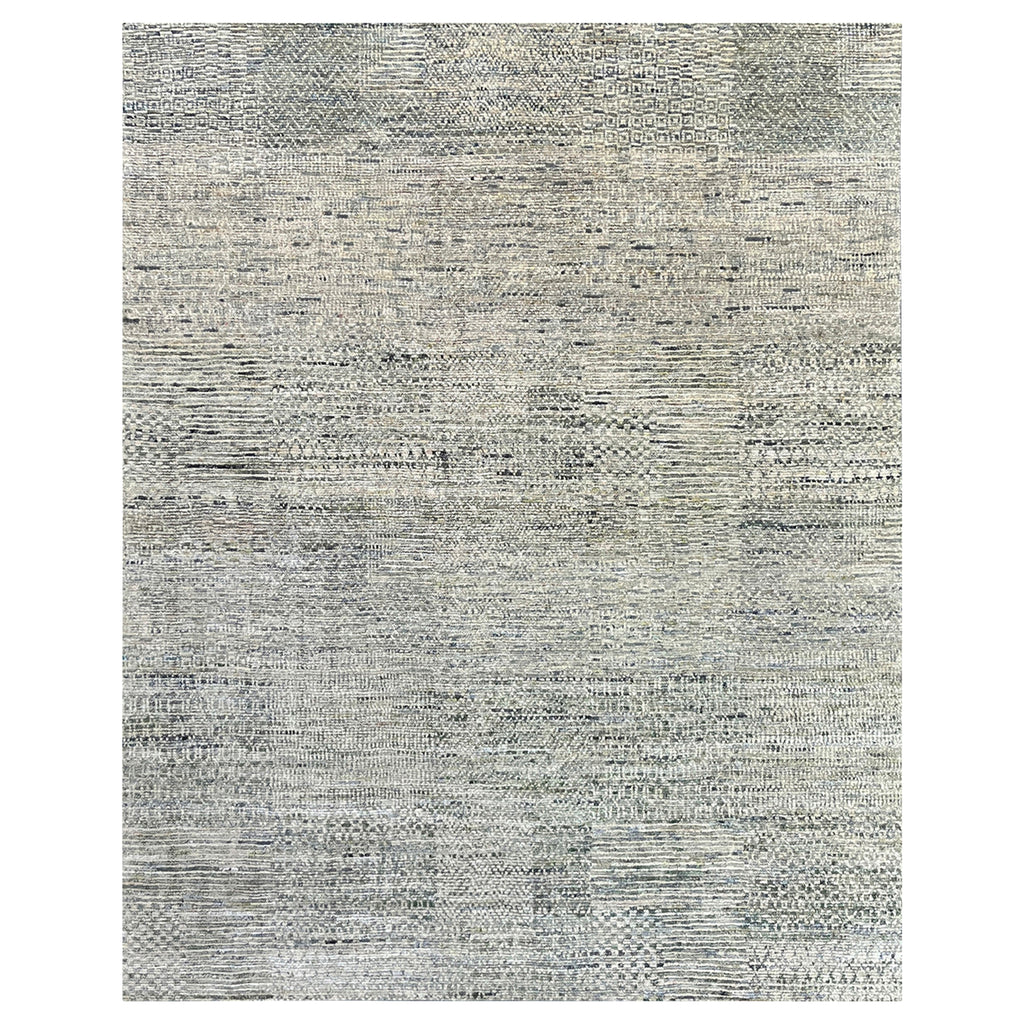 Sage Contemporary Wool Silk Blend Rug - 8'4" x 10'2"