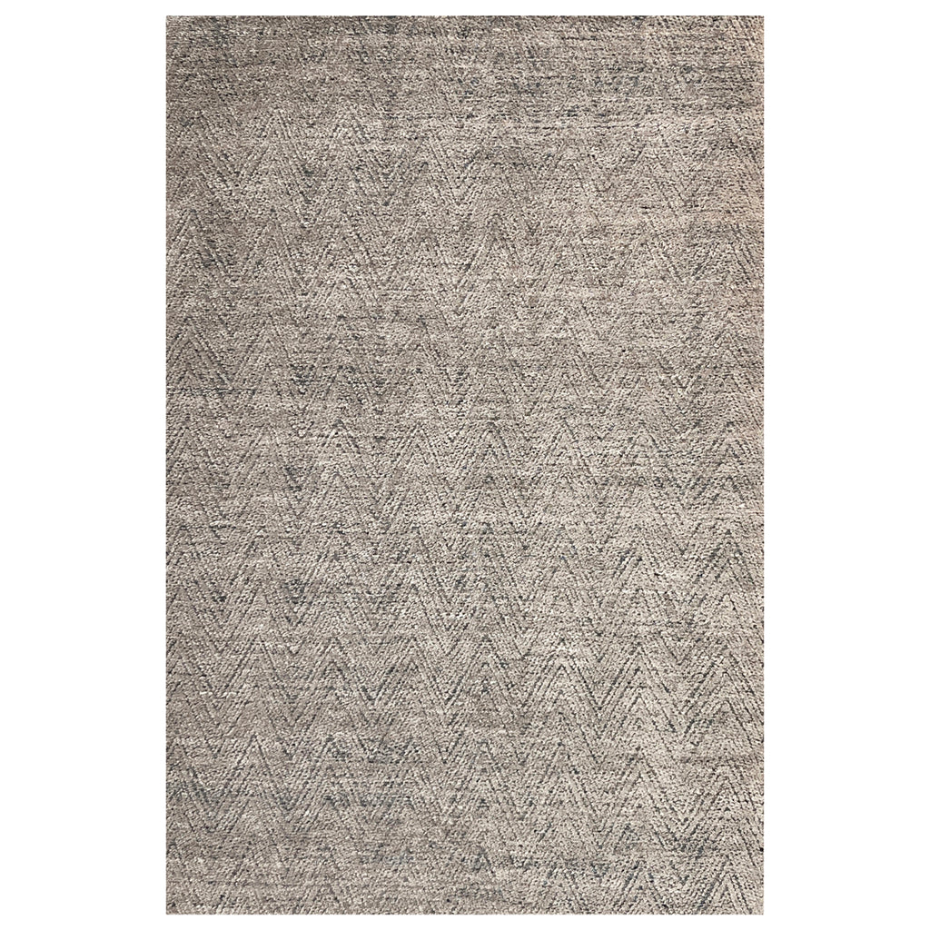 Grey Contemporary Wool Rug - 6'3" x 9'1"