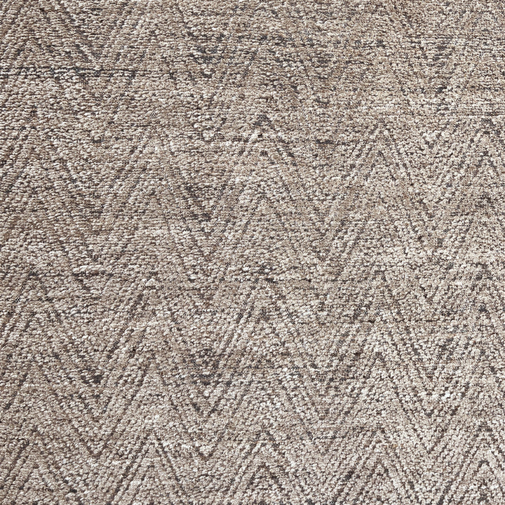 Grey Contemporary Wool Rug - 6'3" x 9'1"