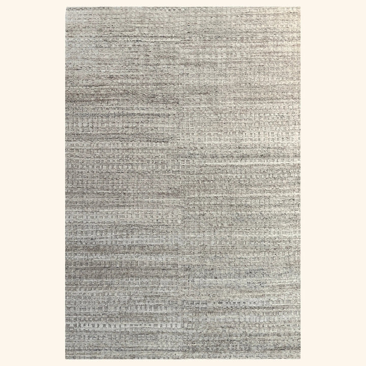 Natural Textured Wool Rug - 6'1" x 9'