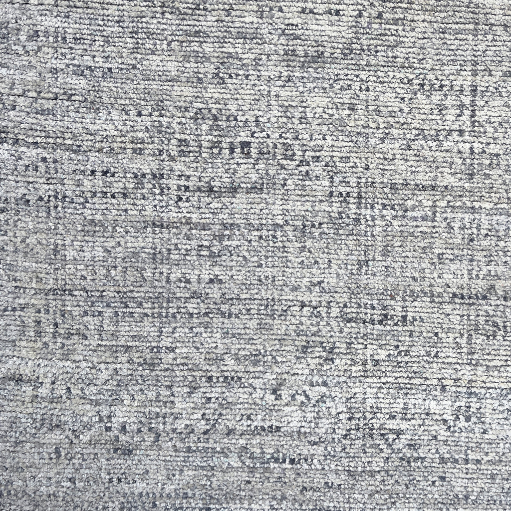 Grey Contemporary Wool Silk Blend Rug - 8'10" x 11'7"