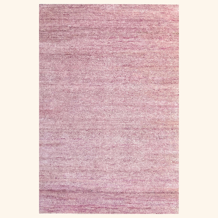 Textured Wool Silk Blend Rug