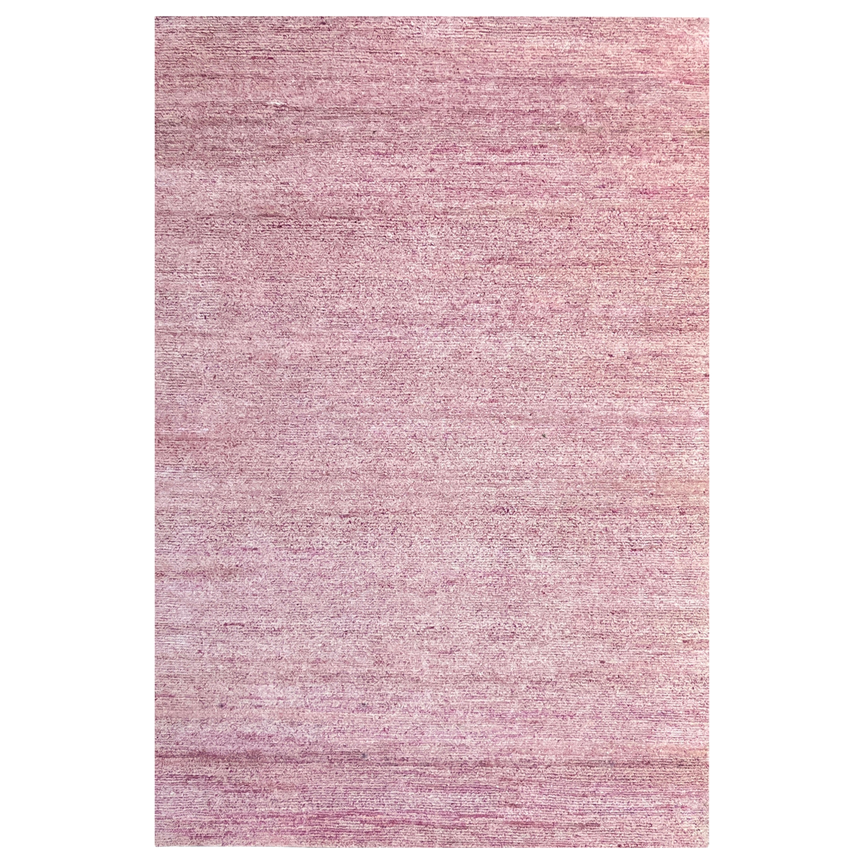 Textured Wool Silk Blend Rug - 6' x 9'