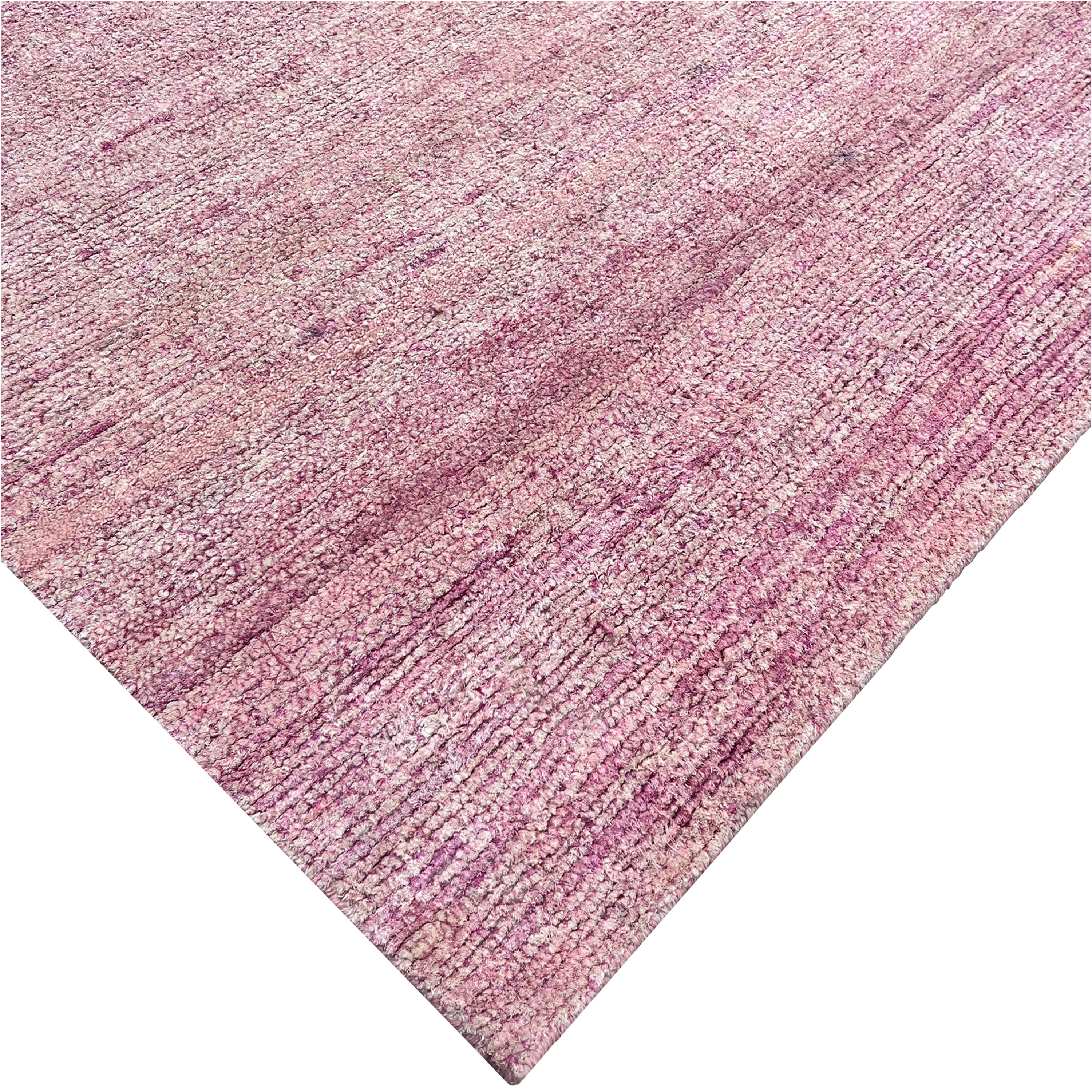 Textured Wool Silk Blend Rug - 6' x 9'