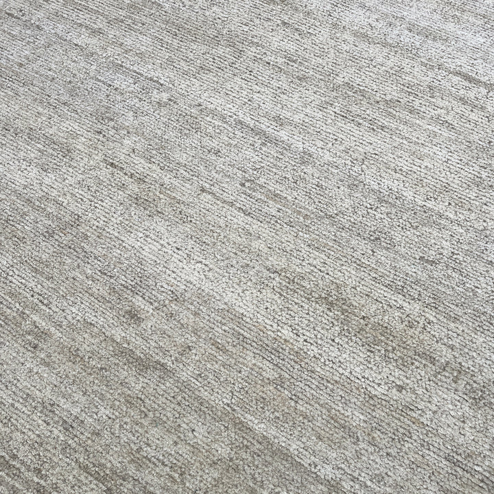 Textured Wool Silk Blend Rug