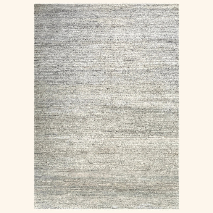 Textured Wool Silk Blend Rug