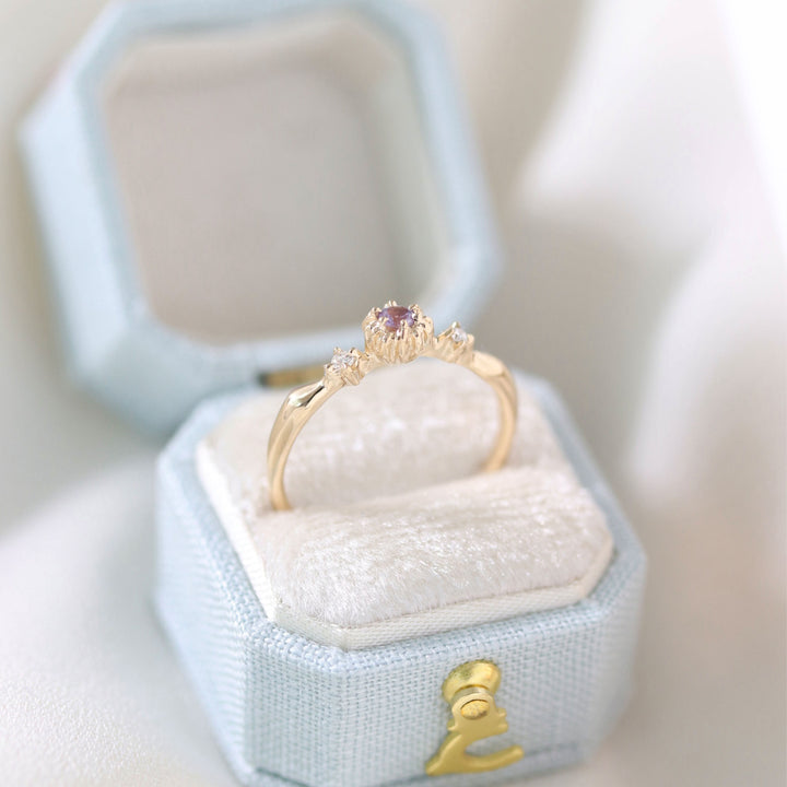 Lavender Sapphire Gwah Ring Supreme