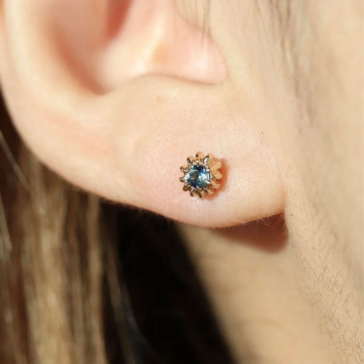 Blue Sapphire Gwah Stud (Single)
