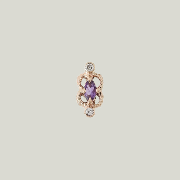Amethyst Nuhte Earring (Single)