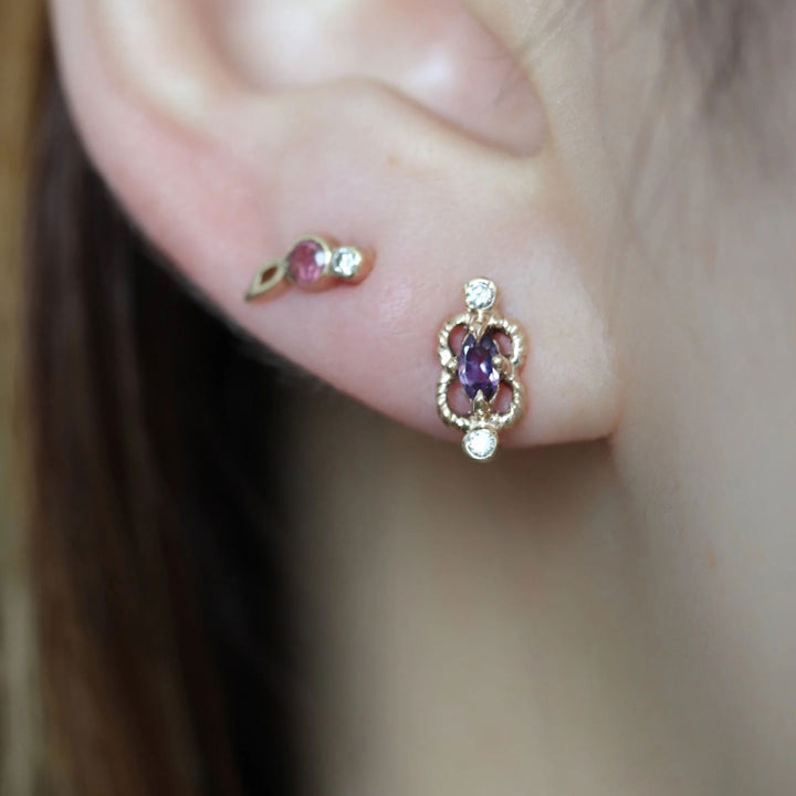 Amethyst Nuhte Earring (Single)