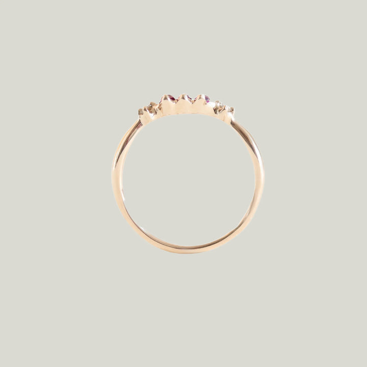 Garnet Bombom Ring