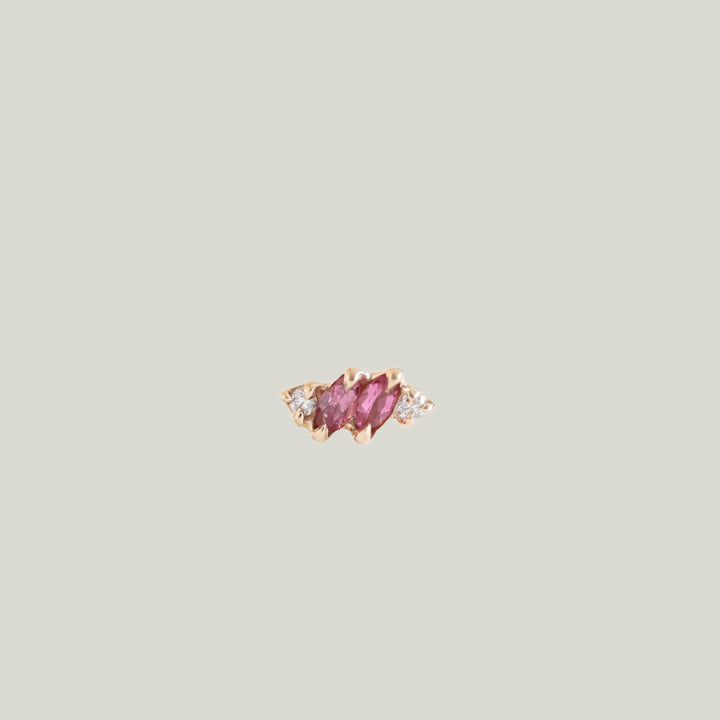 Tourmaline Bombom Earring (Single)