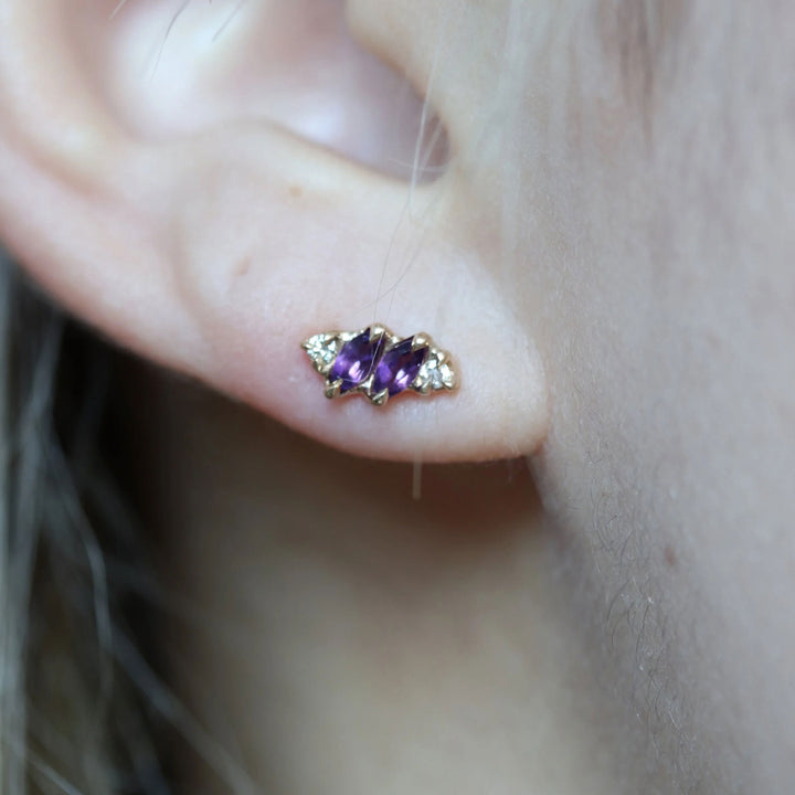 Amethyst Bombom Earring (Single)