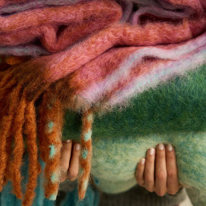 Mohair Twist Frame Throw