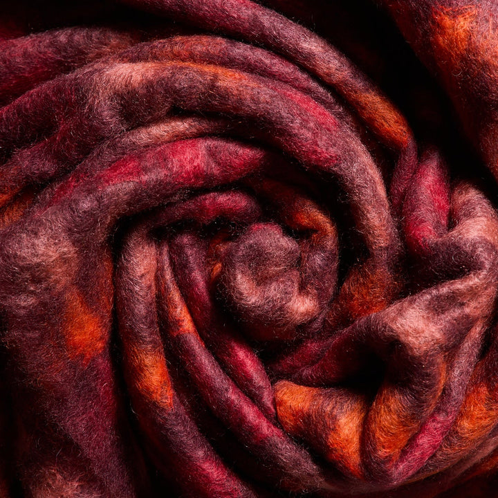 Mohair Plaid Throw