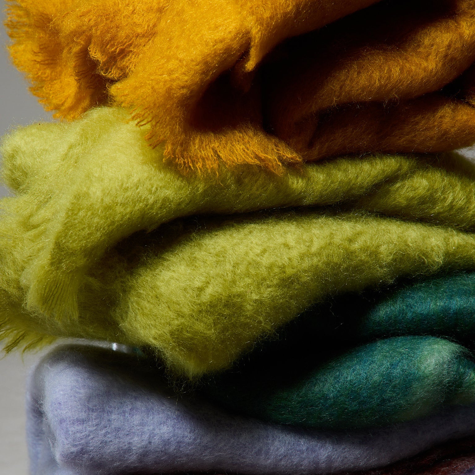 【新品】IENA THROW / Mohair Shaggy Big Check Mohair Throw – abc carpet & home