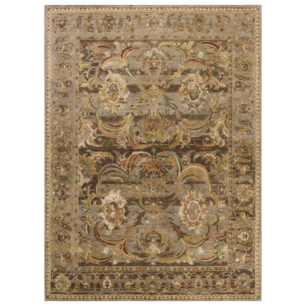 Multicolored Traditional Silk Wool Blend Rug - 9' x 12'