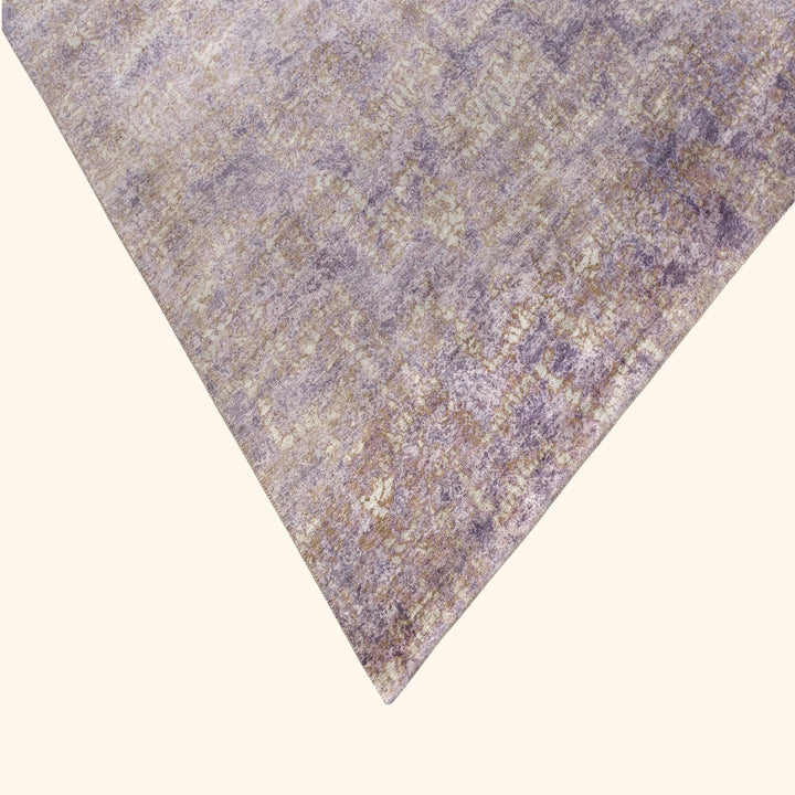 Purple Contemporary Silk Wool Blend Rug - 9'2" x 11'8"