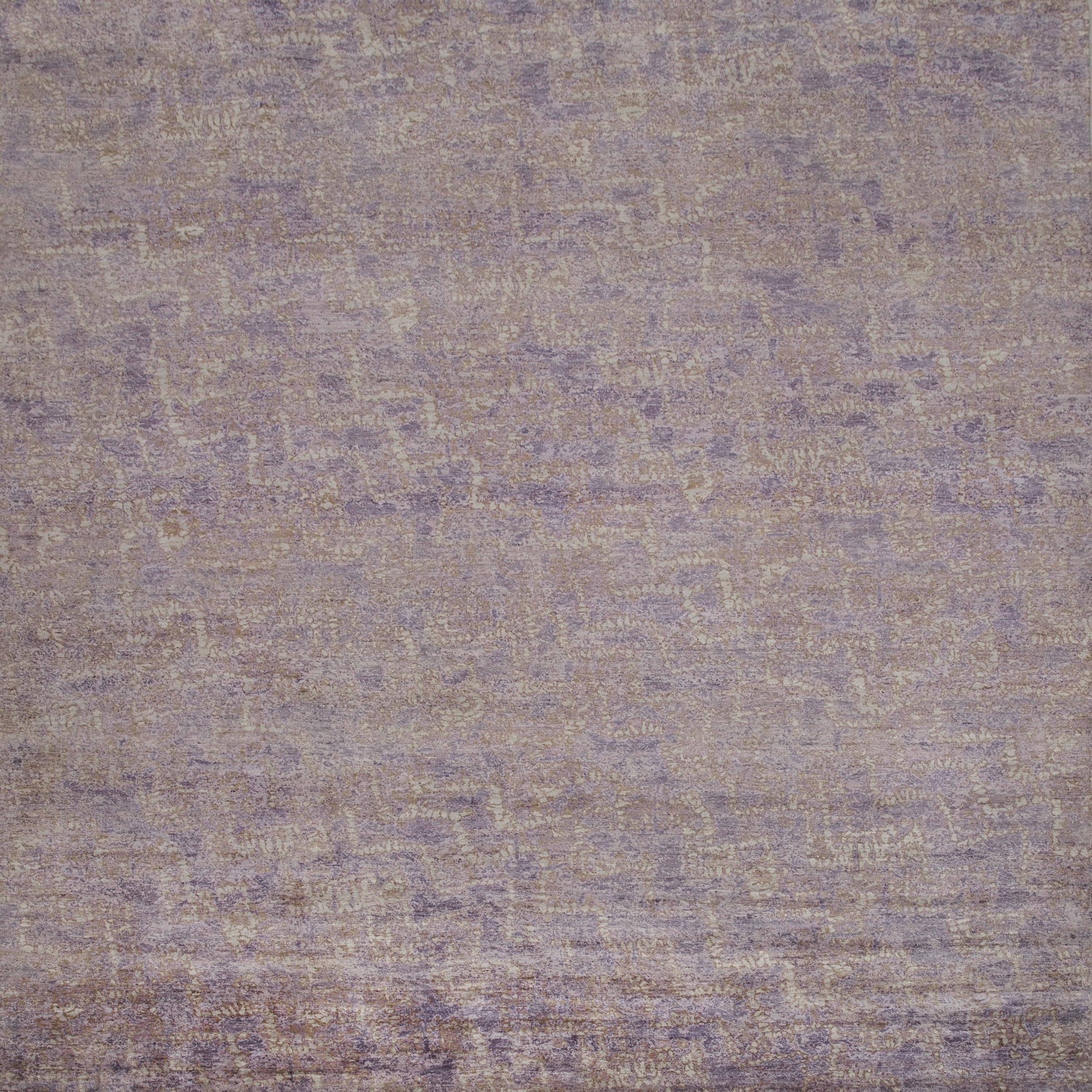 Purple Contemporary Silk Wool Blend Rug - 9'2" x 11'8"