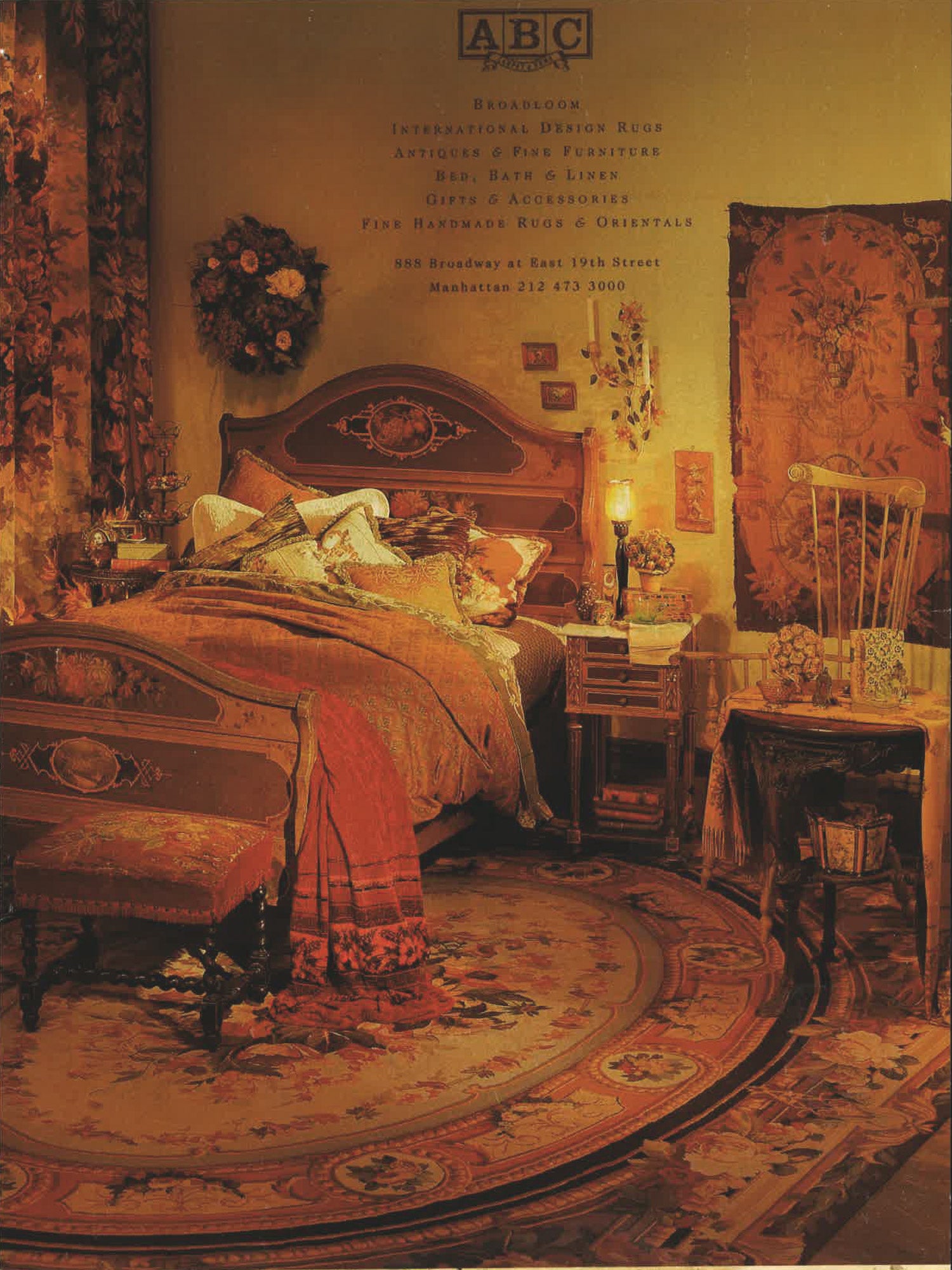 Opulent bedroom featuring traditional furniture and warm color palette, Manhattan.