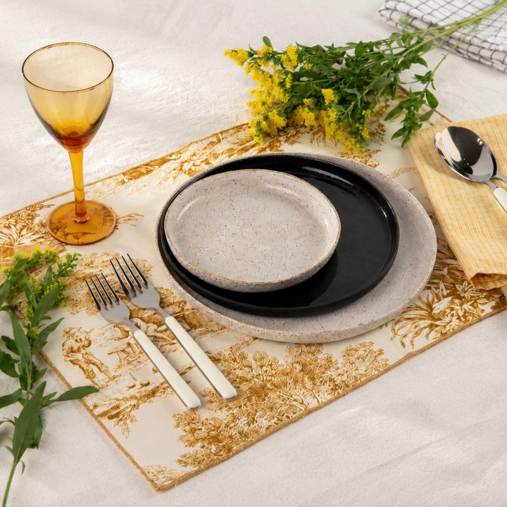 Speckled Stoneware Dinner Plate