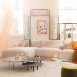 Bond Street Chaise Sectional Left-Chaise / Snoopy, Plush Woven / Feather - hover