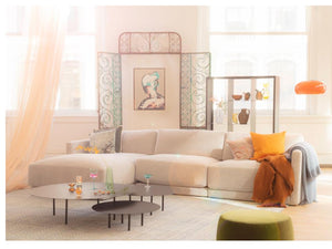 Bond Street 4-Piece Sectional Snoopy, Plush Woven / Feather - hover
