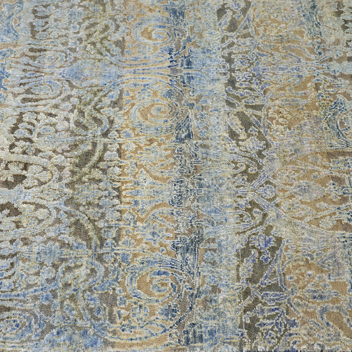 Blue Alchemy Contemporary Wool Silk Blend Runner - 2'11" x 21'3"