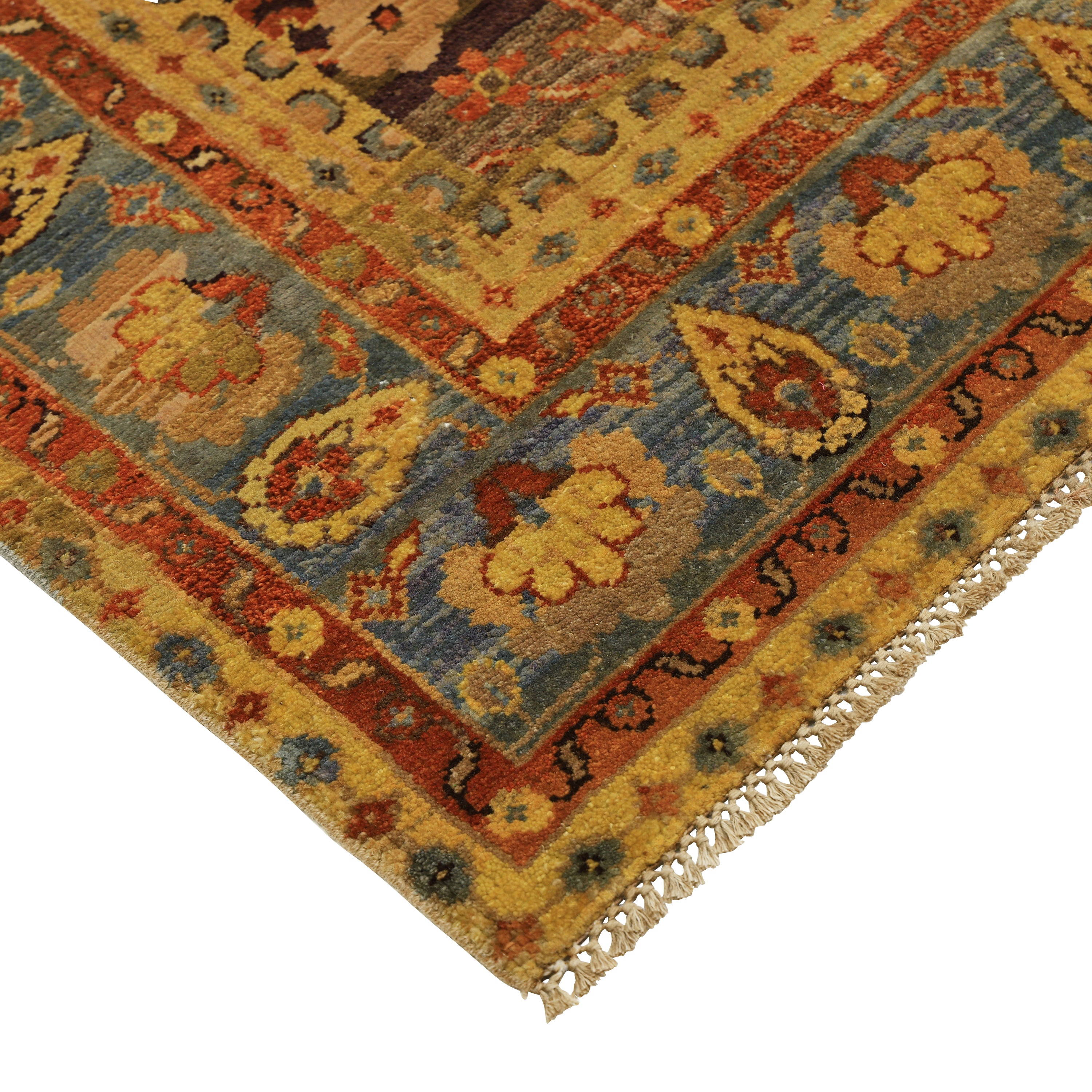 Gold Alchemy Traditional Wool Rug - 8'3" x 10'10"