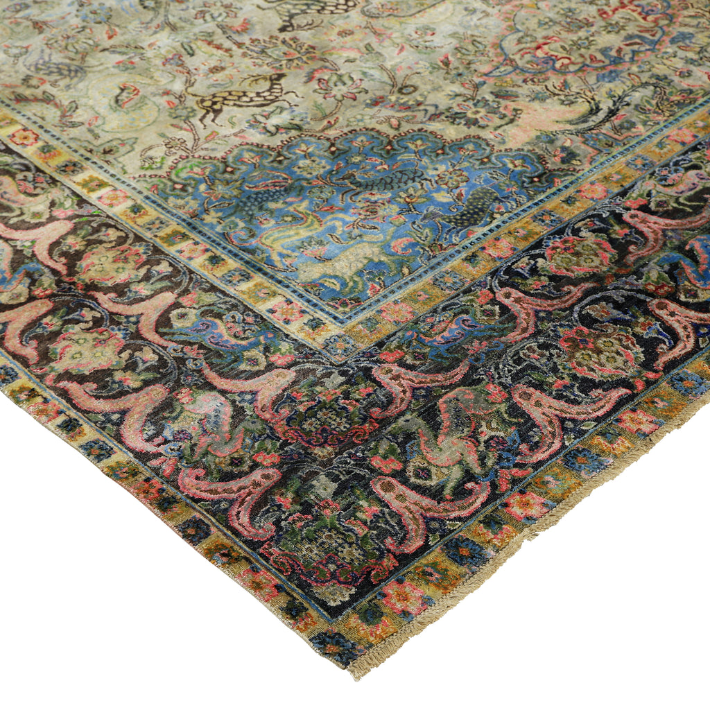 Mulitcolored Alchemy Traditional Silk Rug - 8'8" x 11'10"