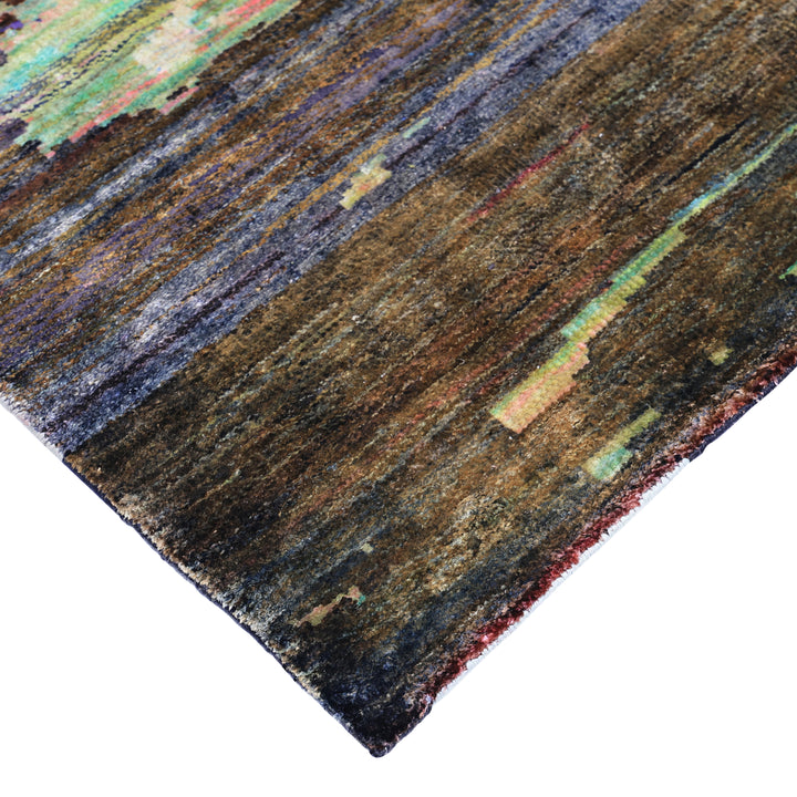 Blue Alchemy Contemporary Silk Rug - 8' x 10'