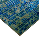 Blue Alchemy Contemporary Silk Runner - 3'1" x 6'5"