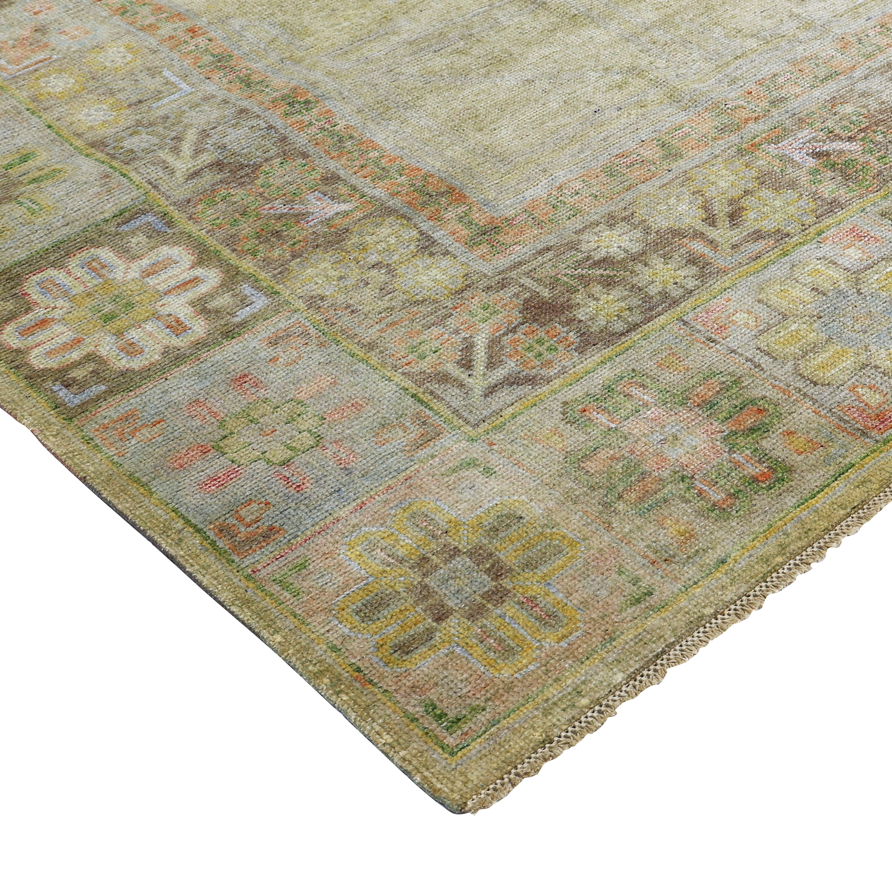 Green Alchemy Traditional Silk Rug - 8' x 10'