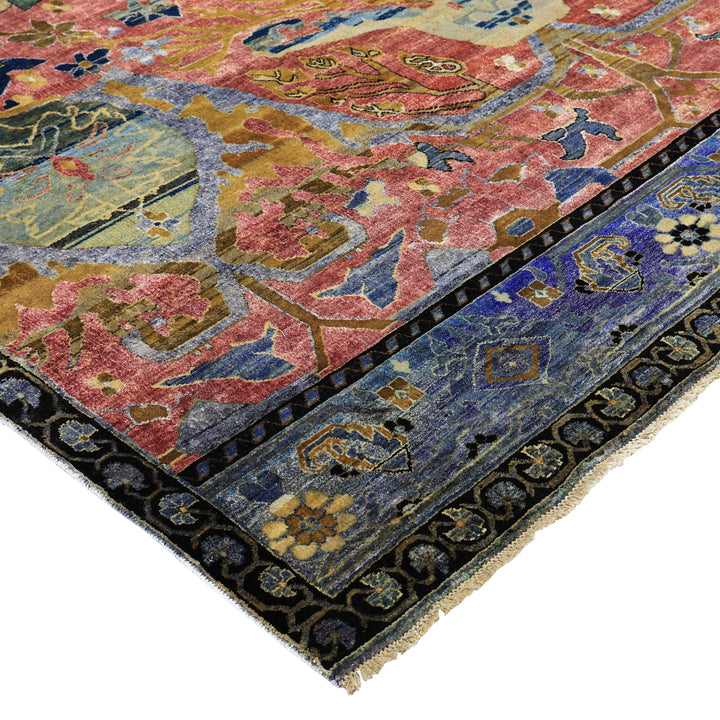 Multicolored Alchemy Traditional Wool Rug - 8'7" x 11'2"