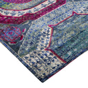 Blue & Purple Alchemy Traditional Silk Runner - 2'1" x 9'1"