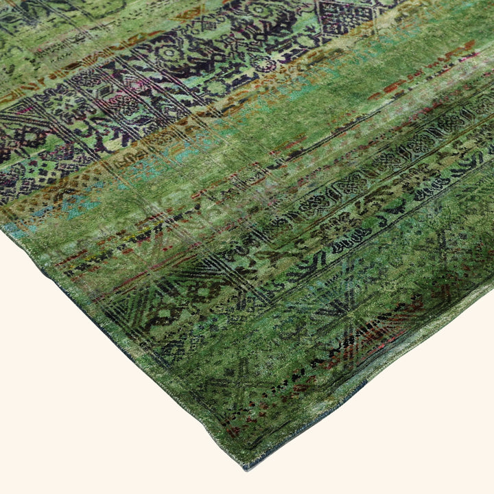 Green Alchemy Traditional Silk Rug - 8'11" x 11'10"