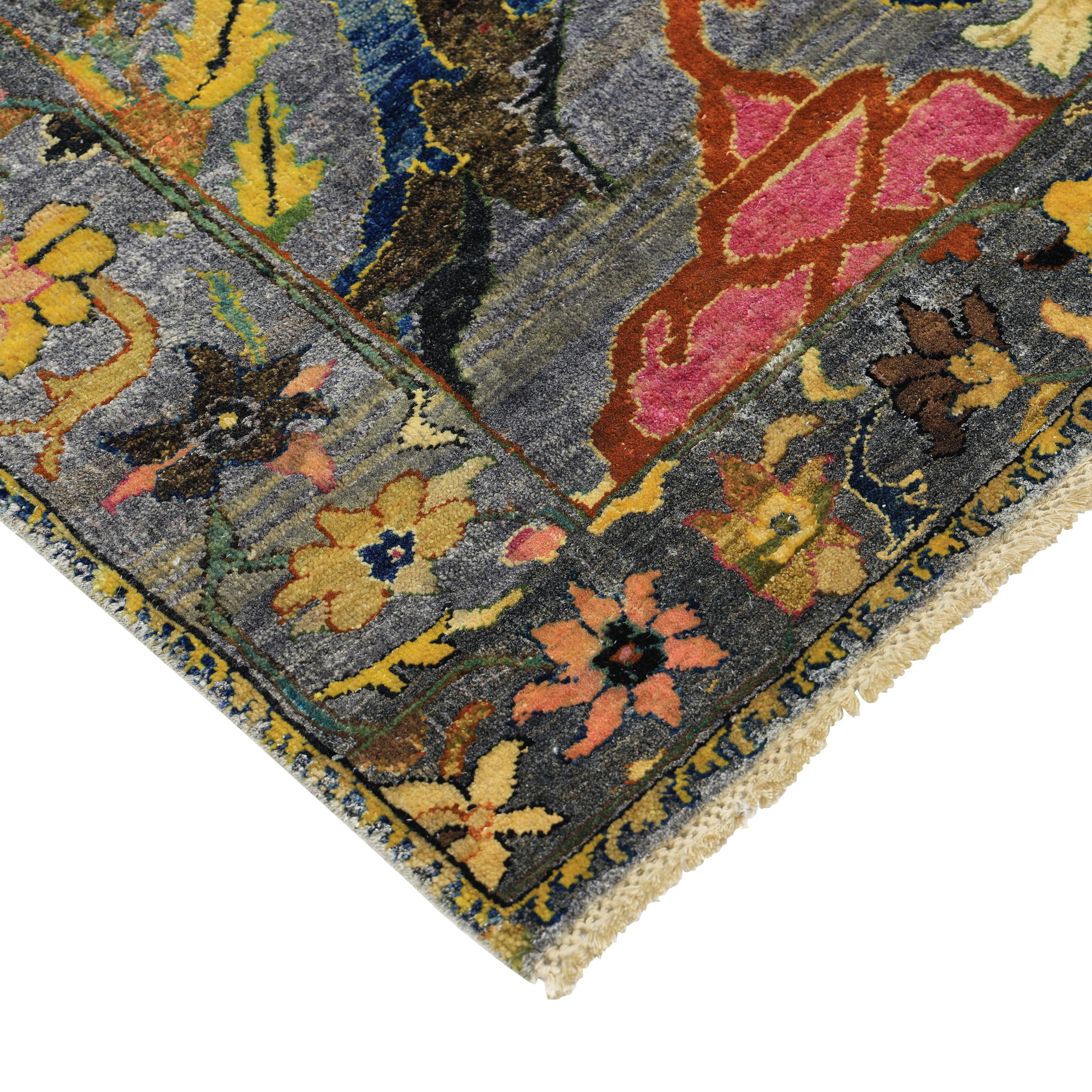 Multicolored Alchemy Traditional Wool Rug - 7'9" x 8'6"