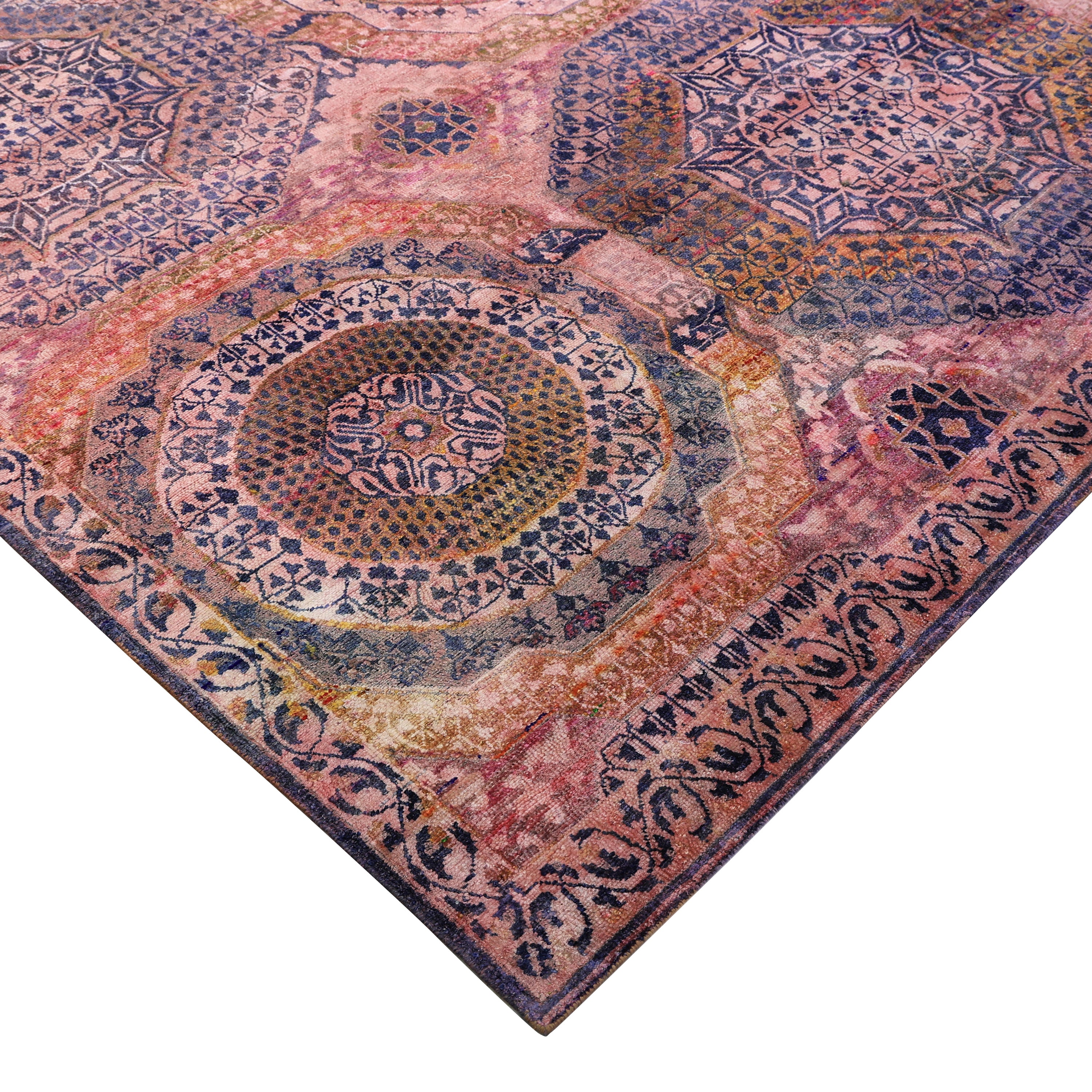 Pink Alchemy Traditional Silk Rug - 14' x 20'