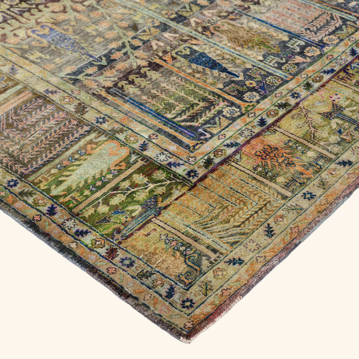 Multicolored Alchemy Traditional Silk Rug - 9' x 12'3"