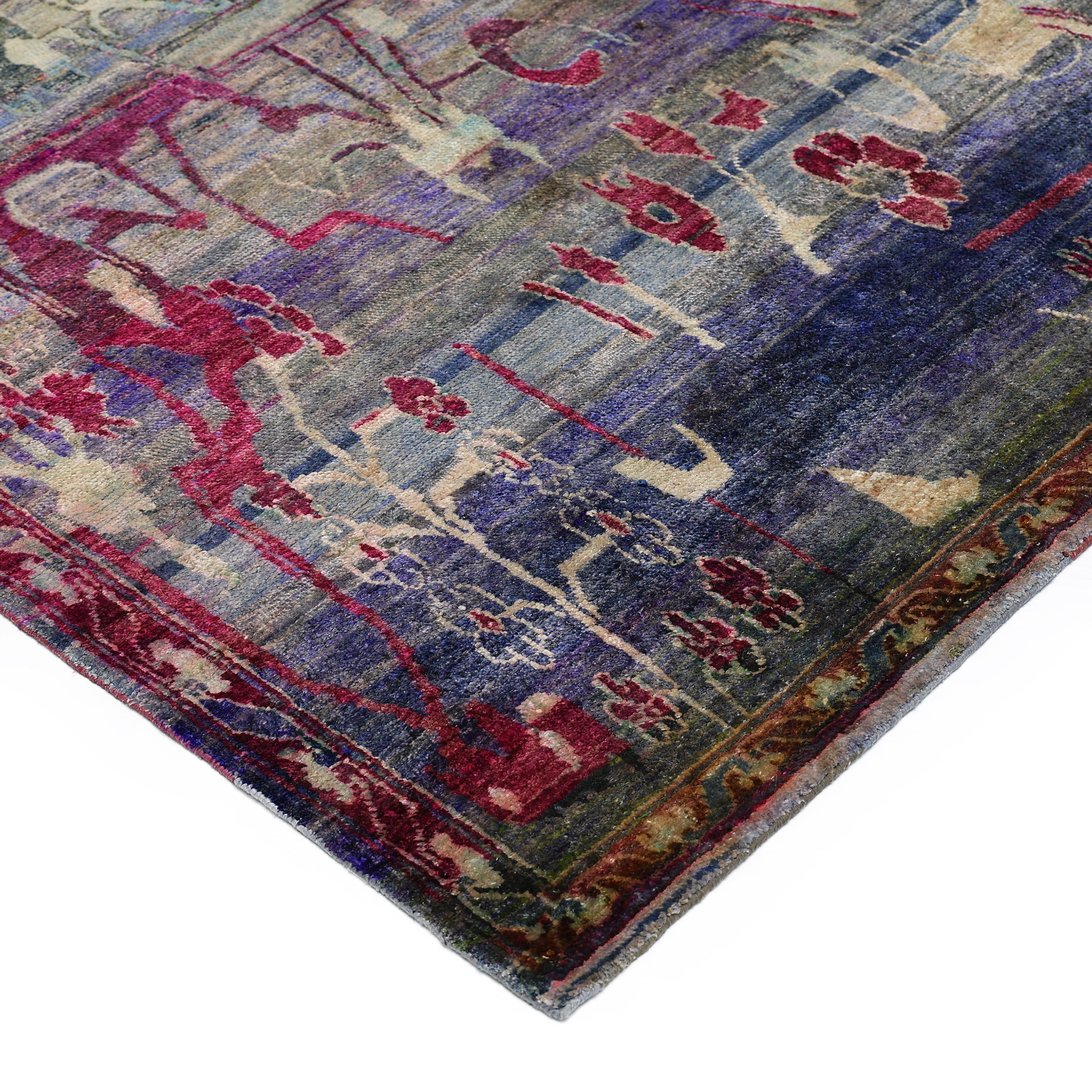 Purple Alchemy Contemporary Silk Rug - 8'8" x 12'3"