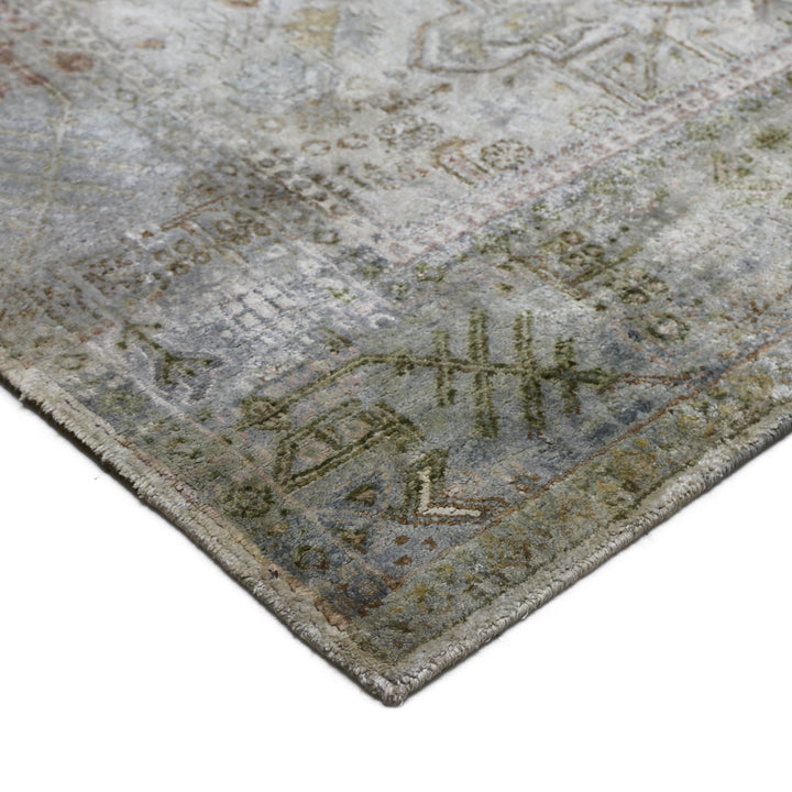 Multicolored Alchemy Traditional Silk Runner - 3'11" x 12'2"