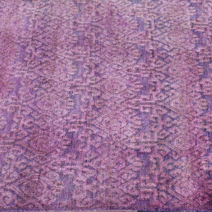 Purple Alchemy Contemporary Silk Runner - 2'11" x 12'1"