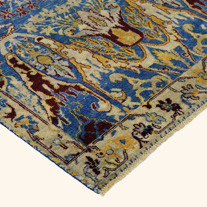 Blue Alchemy Contemporary Wool Rug - 4'2" x 6'7"