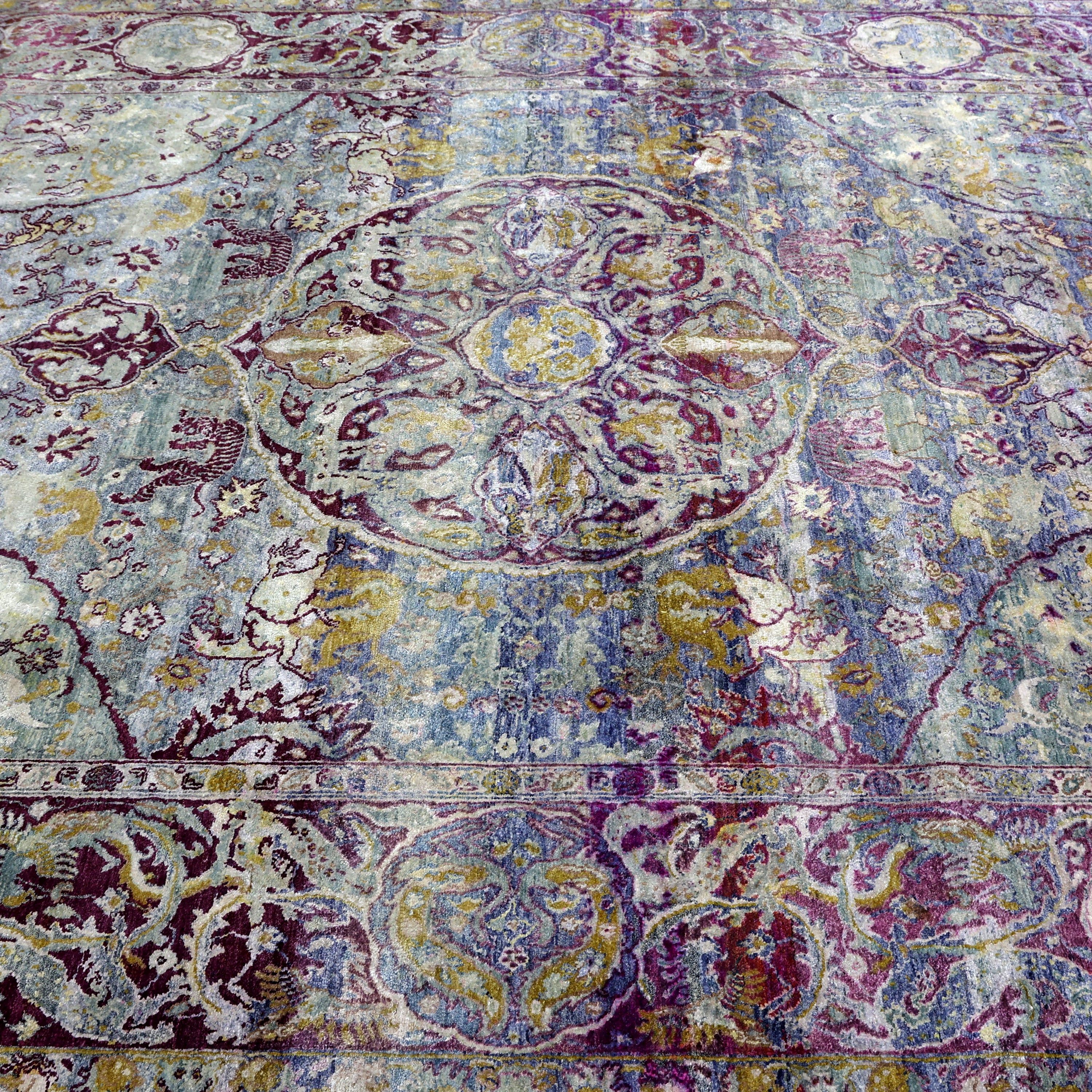 Purple Alchemy Traditional Silk Rug - 7'11" x 9'8"