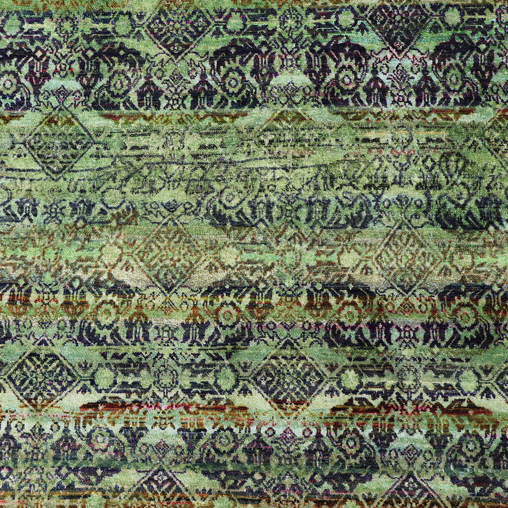 Green Alchemy Traditional Silk Rug - 8'11" x 11'10"