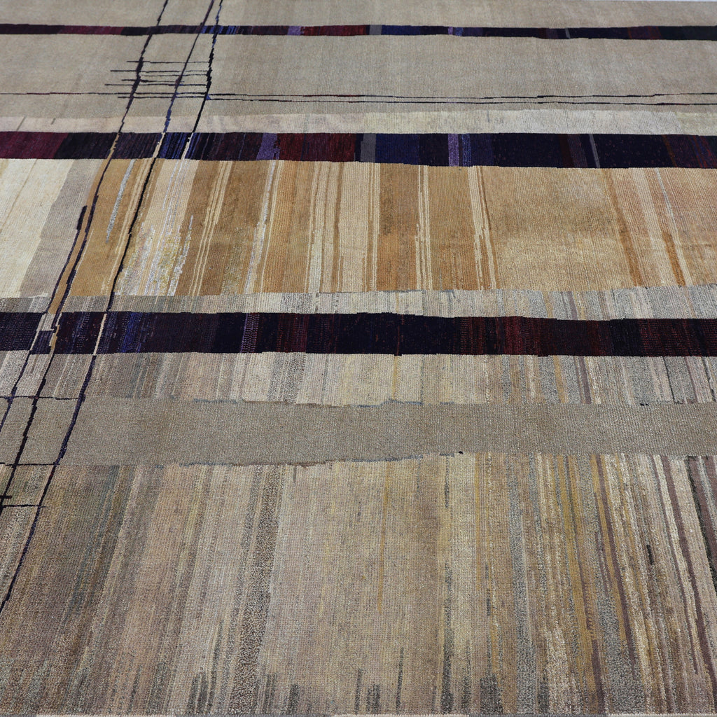 Brown Alchemy Contemporary Wool Rug - 8'11" x 11'10"