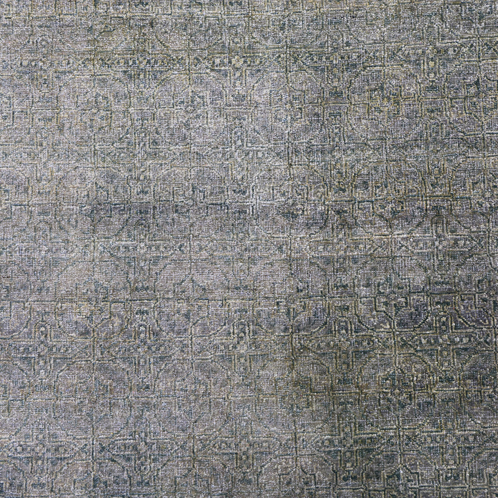 Green Alchemy Traditional Wool Silk Blend Rug - 9'1" x 12'