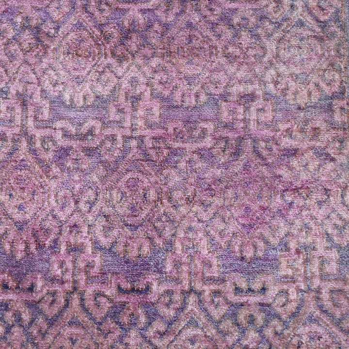 Purple Alchemy Contemporary Silk Runner - 2'11" x 12'1"