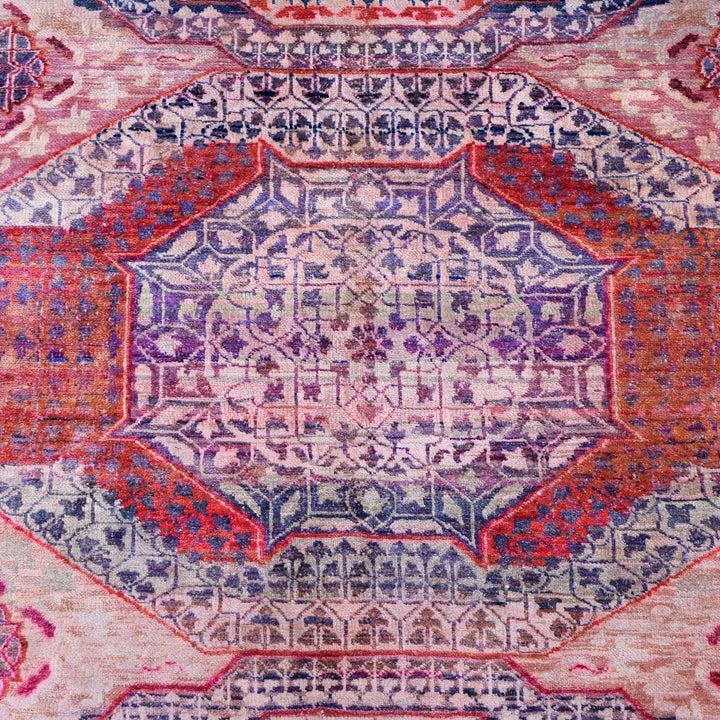 Pink Alchemy Traditional Silk Rug - 11'10" x 14'7"