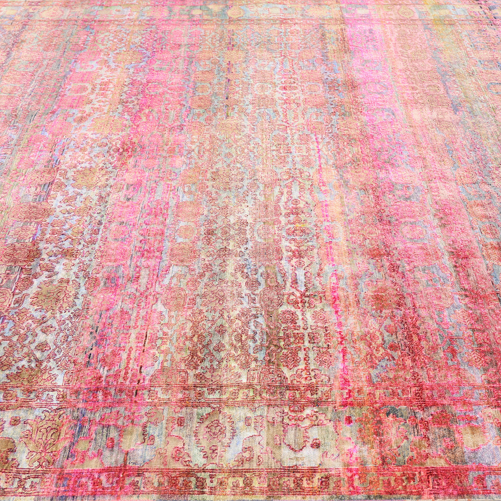 Pink Alchemy Traditional Silk Rug - 8'9" x 12'3"